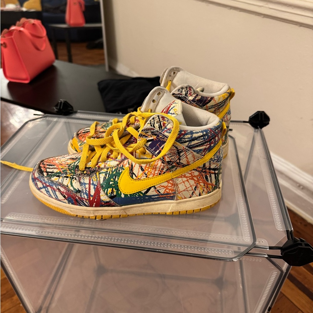 Colorful Kids High-Top Sneakers
